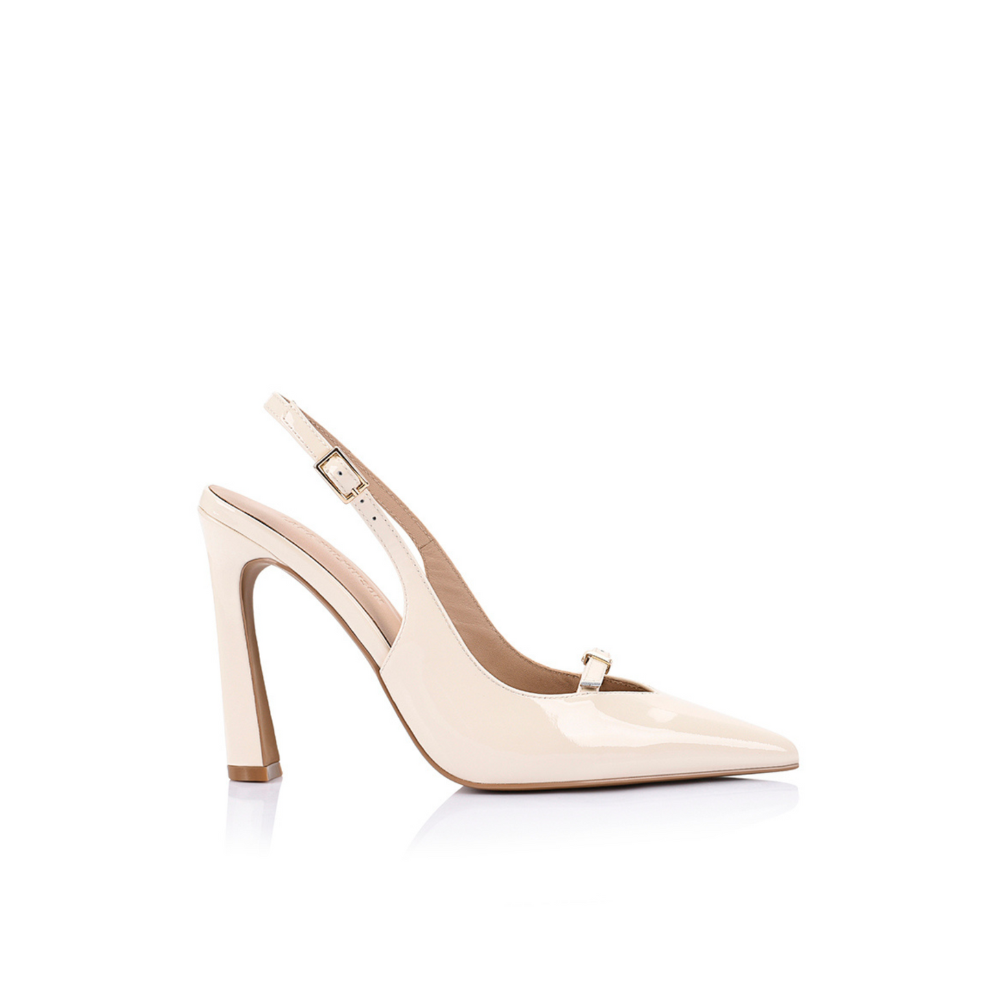 Naomi Pump Bone Patent Leather - Lana Wilkinson