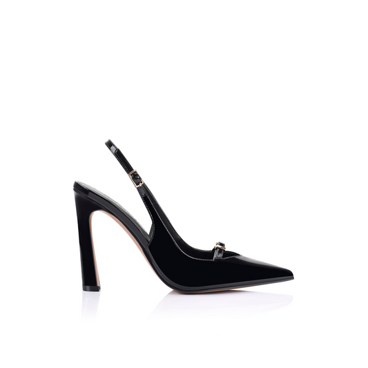 Naomi Pump Black Patent Leather - Lana Wilkinson