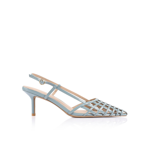 Miranda Pump Mint Leather - Lana Wilkinson