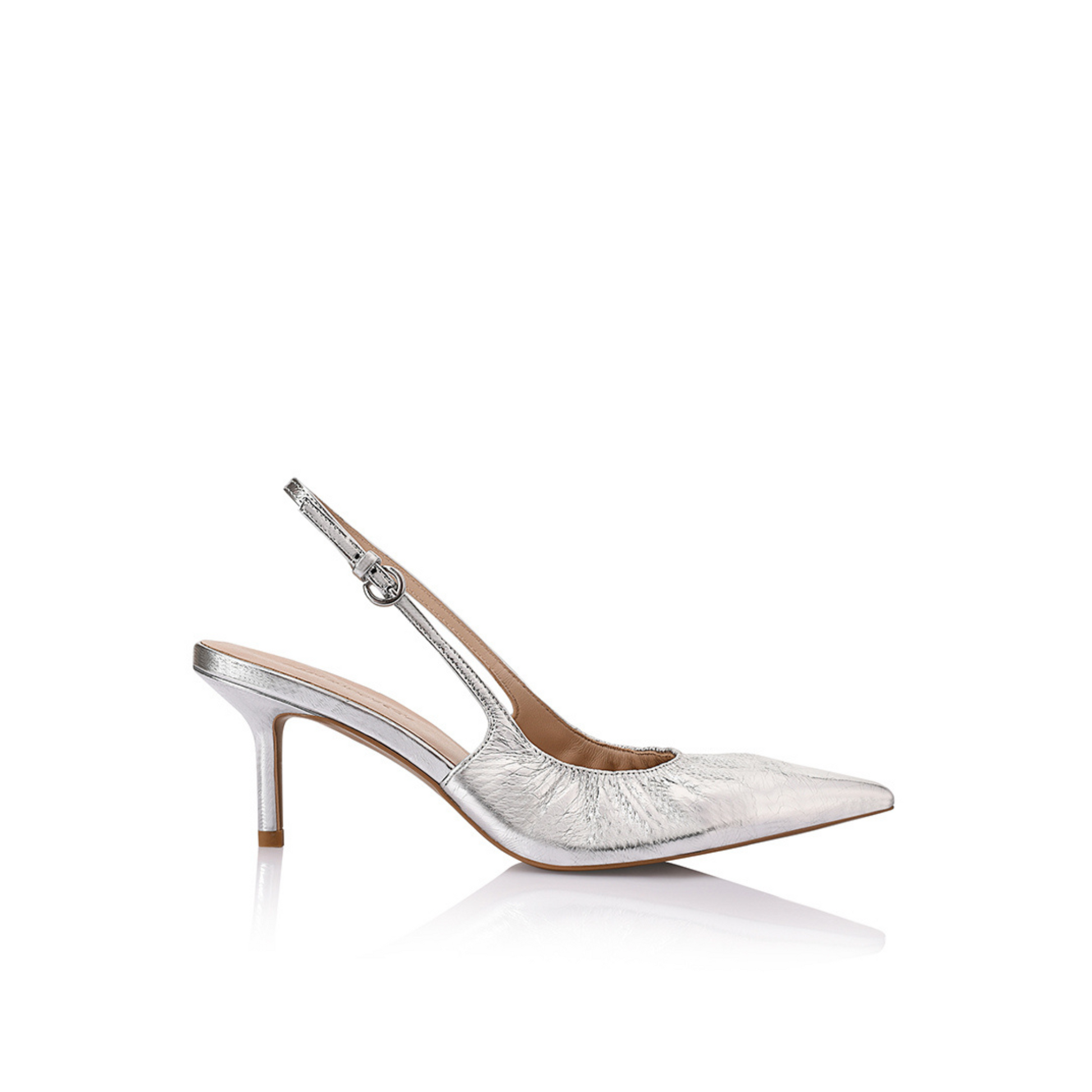 Charlotte Pump Silver Metallic - Lana Wilkinson
