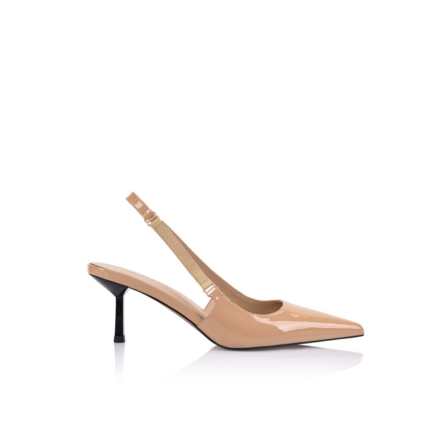 Alyssa Pump Beige Patent - Lana Wilkinson