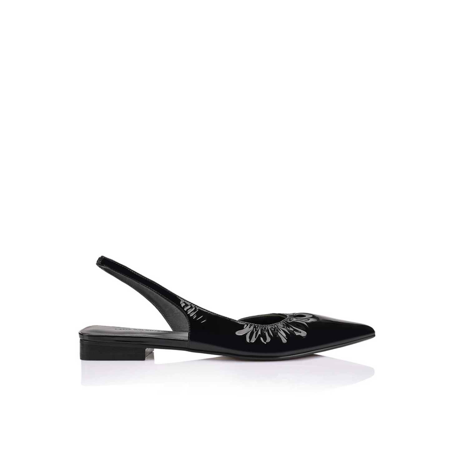 Bridie Flat Black Patent - Lana Wilkinson