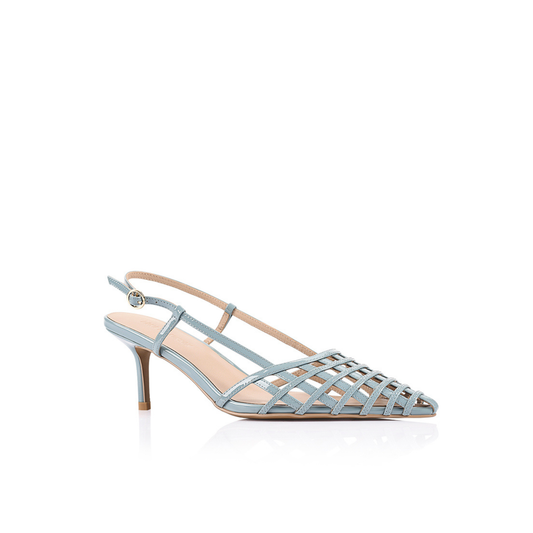 Miranda Pump Mint Leather - Lana Wilkinson