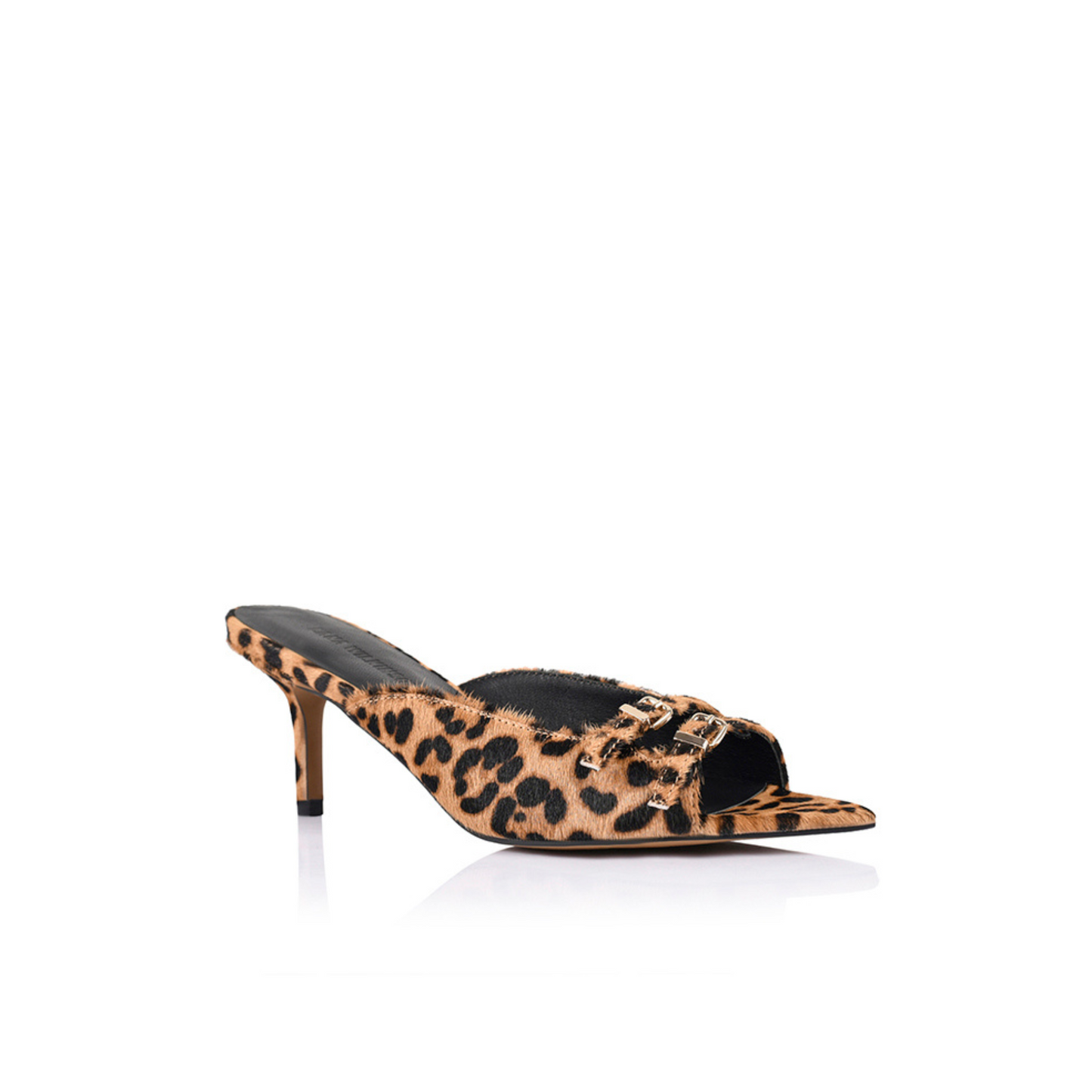 Lana Wilkinson - Shannon Mule Leopard Print Pony Hair