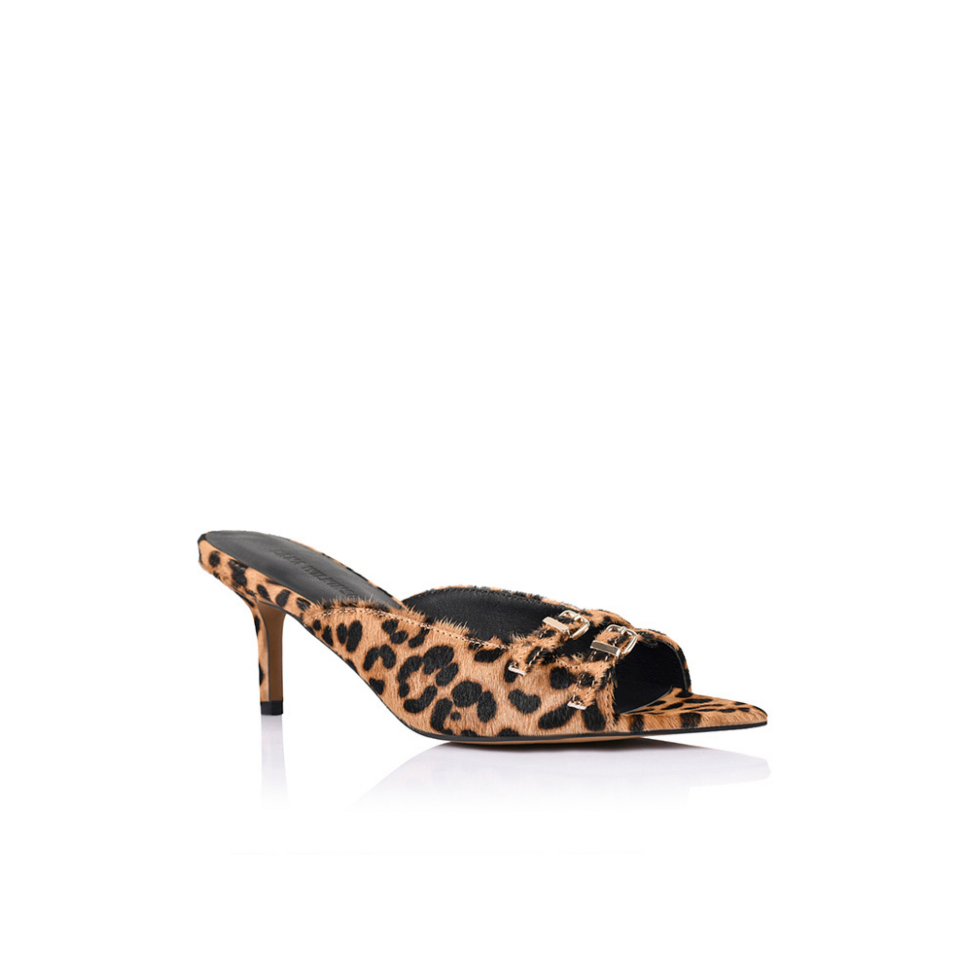 Lana Wilkinson - Shannon Mule Leopard Print Pony Hair