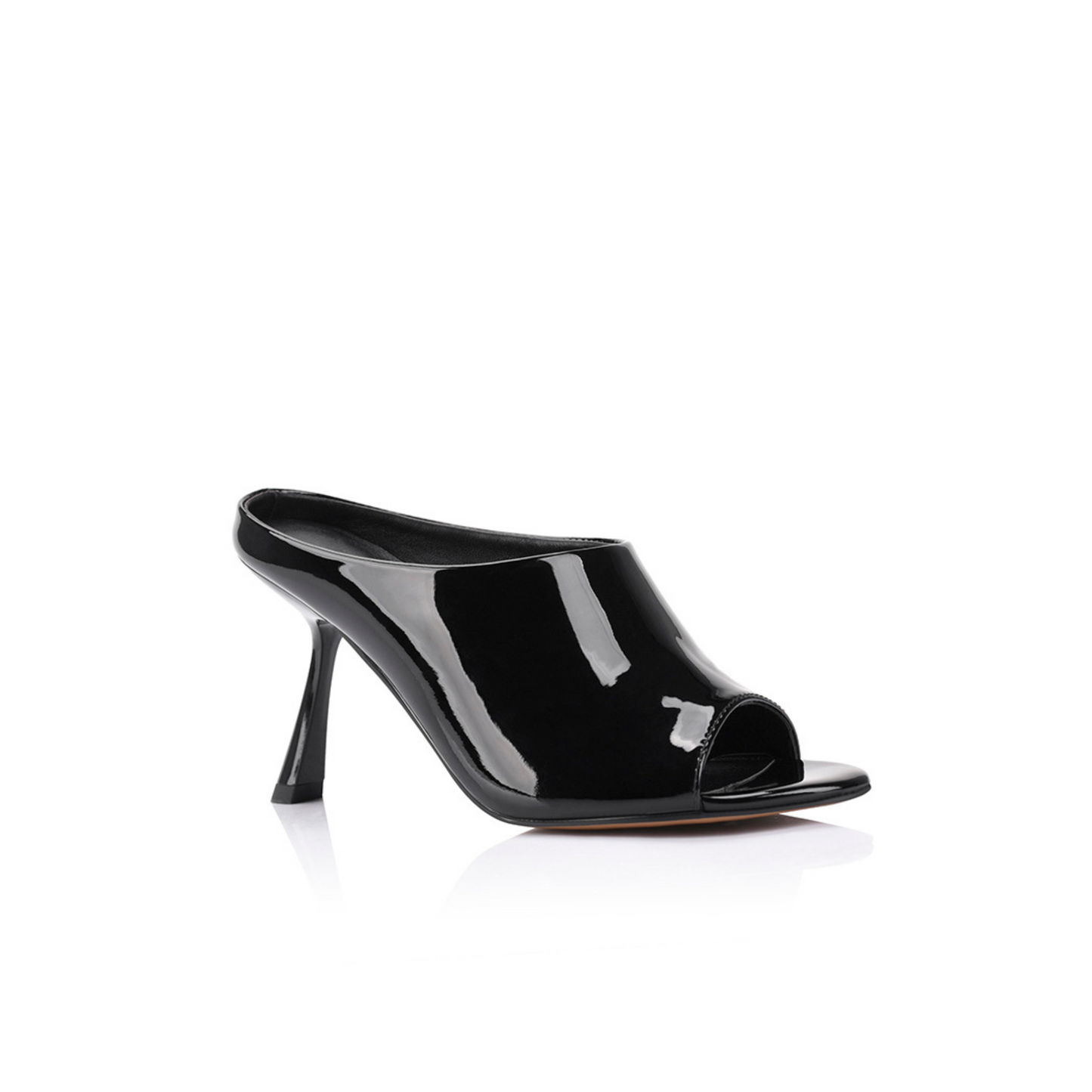 Sloane Mule Black Patent Leather - Lana Wilkinson