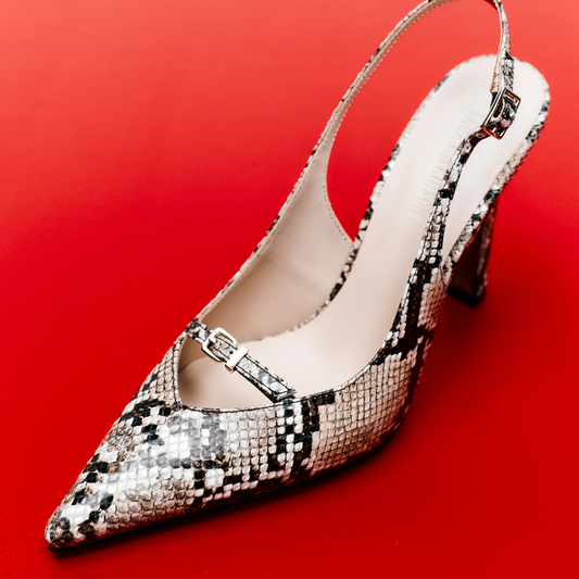 Naomi Pump Snake-Print Leather - Lana Wilkinson