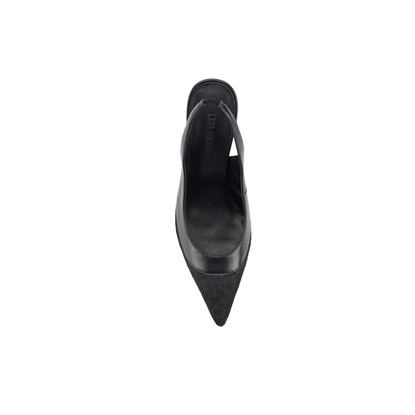 Celeste Pump Pony & Black Leather - Lana Wilkinson