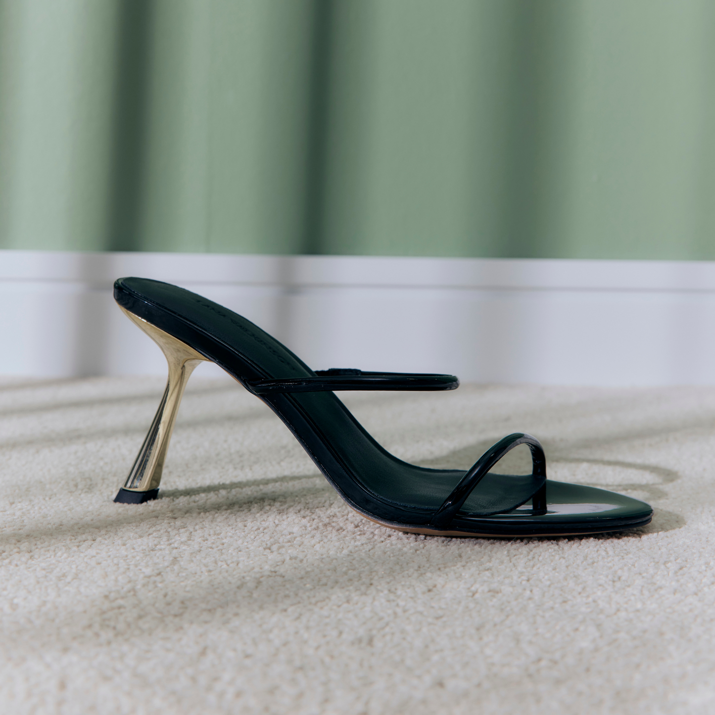 Marilyn Mule Black Patent - Lana Wilkinson