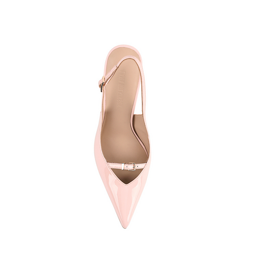 Naomi Pump Blush Pink Leather - Lana Wilkinson