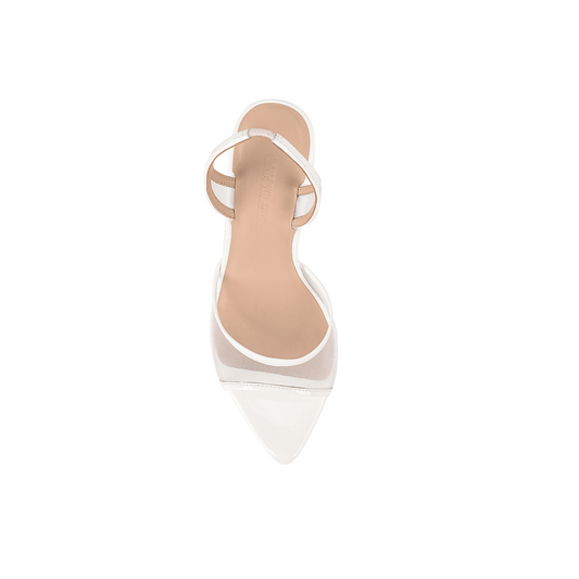 Maddison White Mesh Sandal - Lana Wilkinson
