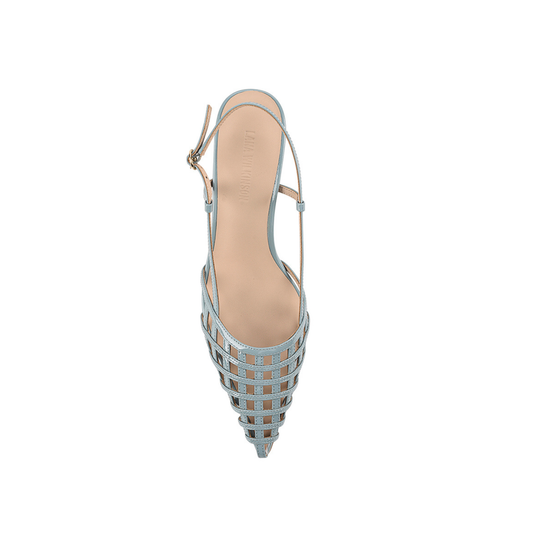 Miranda Pump Mint Leather - Lana Wilkinson