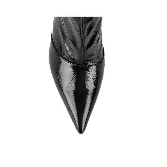 Riley Boot Black Patent Leather - LANA WILKINSON