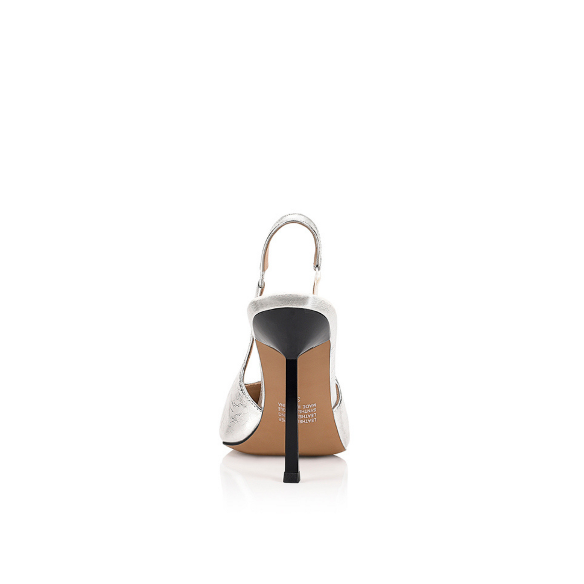 Aylah Pump Metallic Silver Leather - Lana Wilkinson