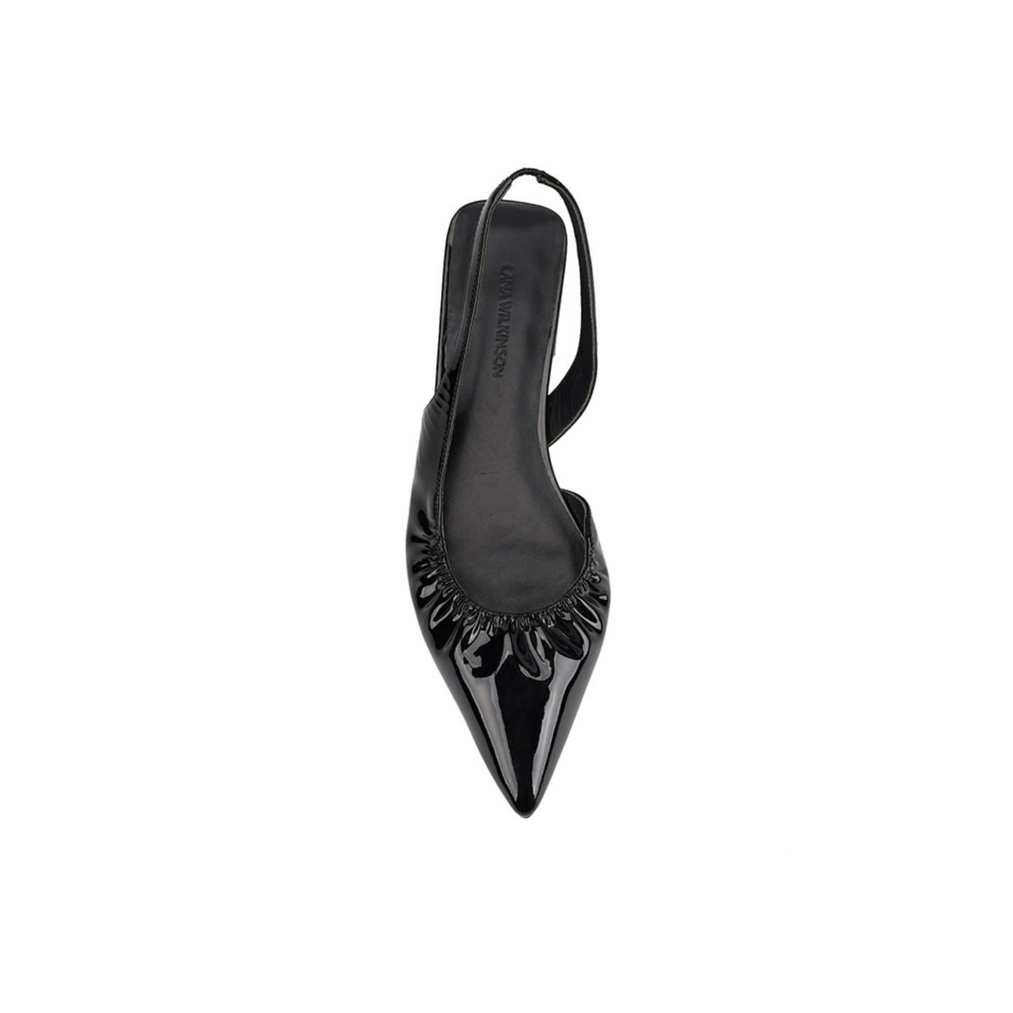 Bridie Flat Black Patent - Lana Wilkinson