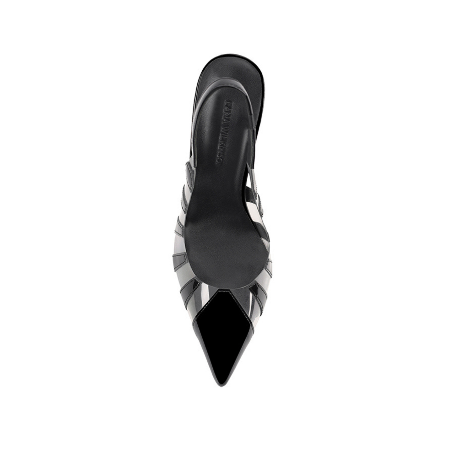 Sasha Pump Vinylite Black Patent - Lana Wilkinson