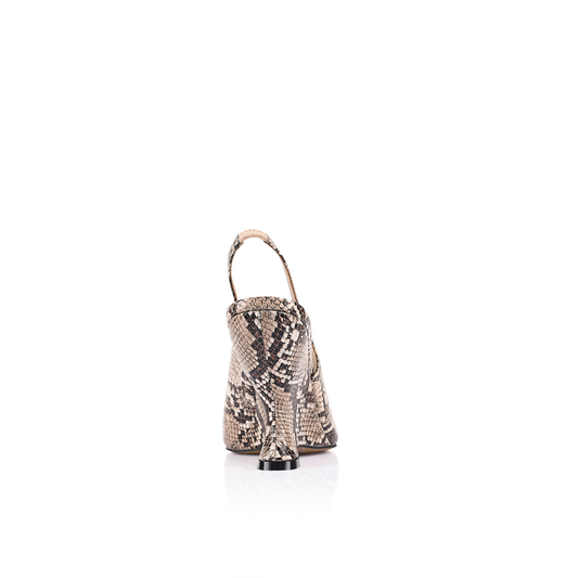 Monique Wedge Snake-Print Leather - Lana Wilkinson