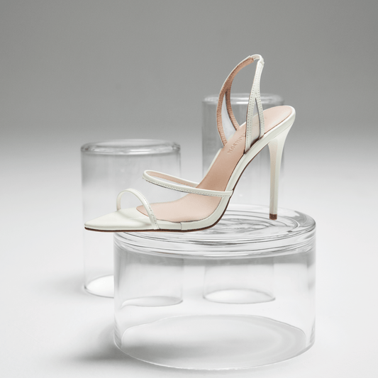 Maddison White Mesh Sandal - Lana Wilkinson