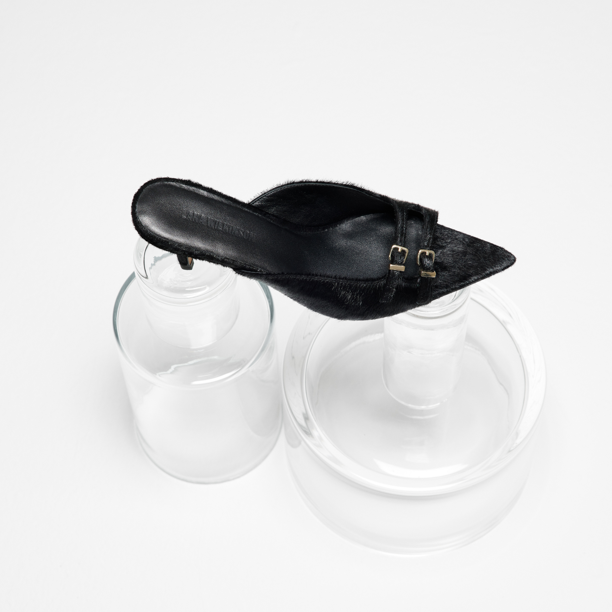 Lana Wilkinson - Shannon Mule Black Pony Hair