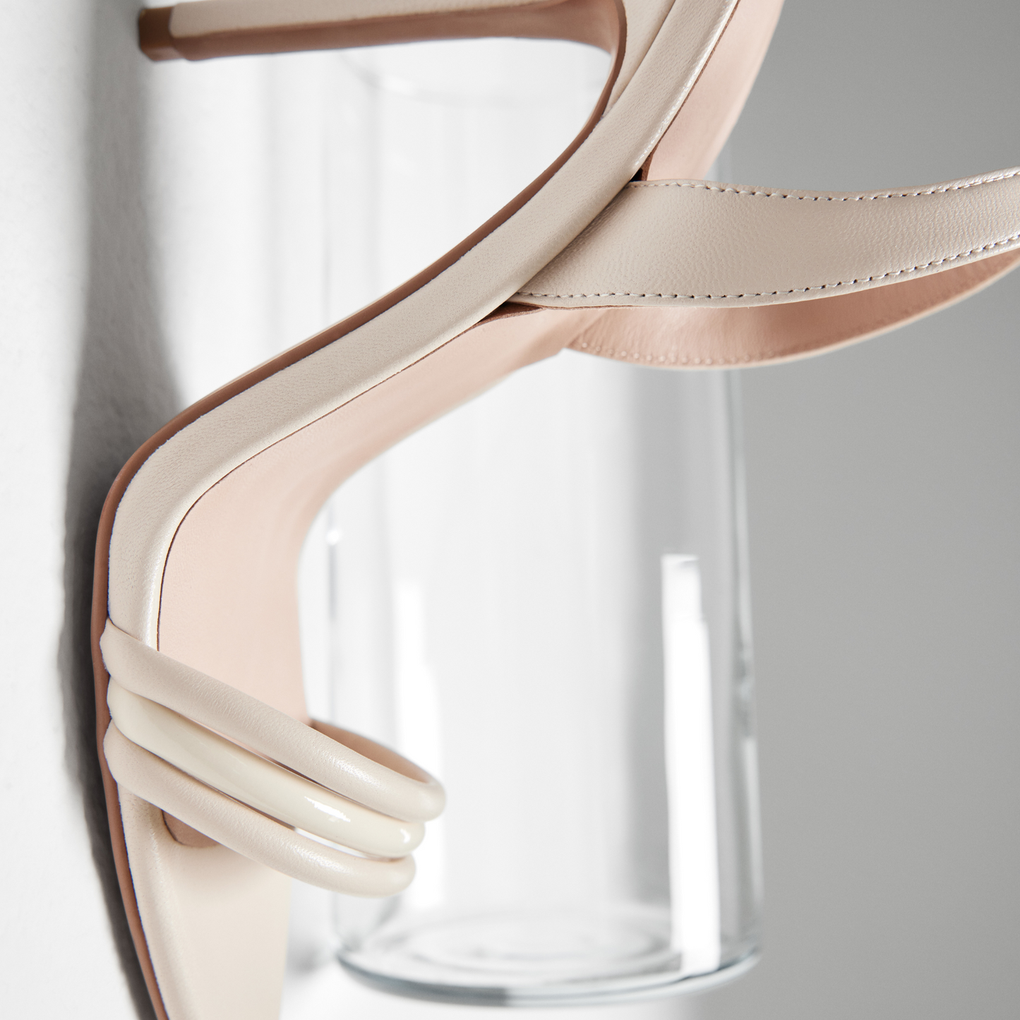 Camille Sandal Bone Leather - Lana Wilkinson