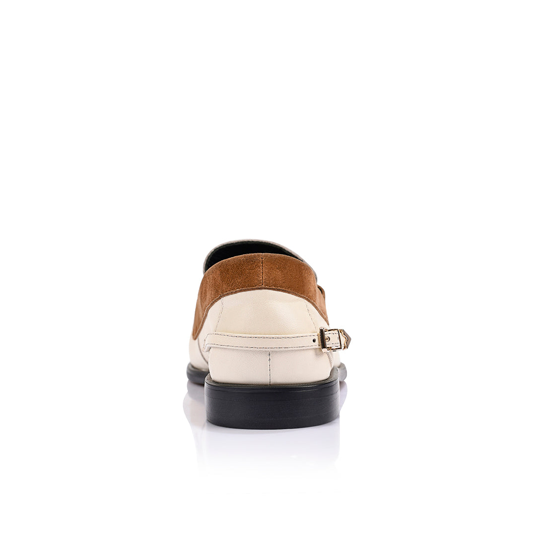 Addison Loafer Brown Suede & Ivory Leather - Lana Wilkinson