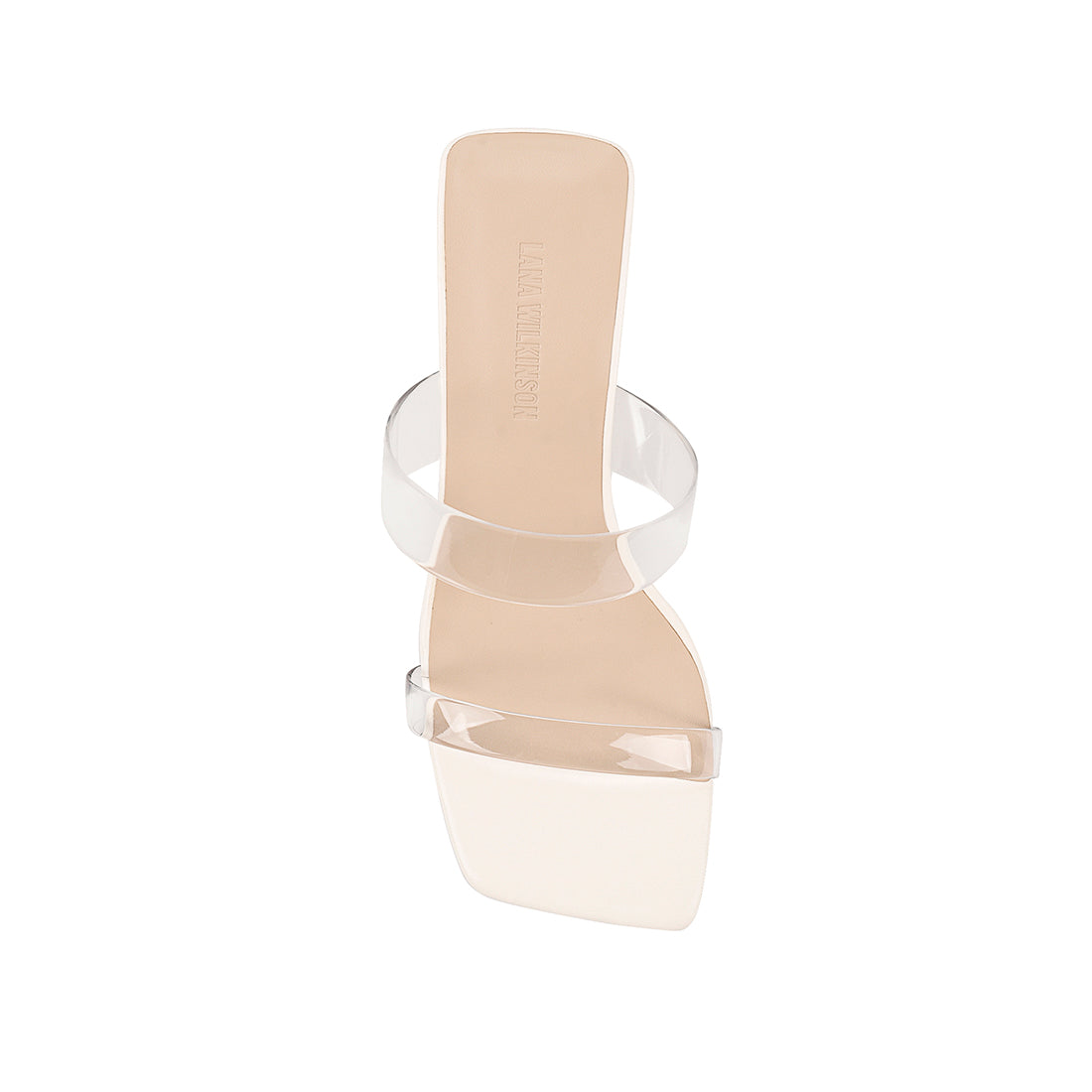 Bambi Wedge Ivory Leather - Lana Wilkinson