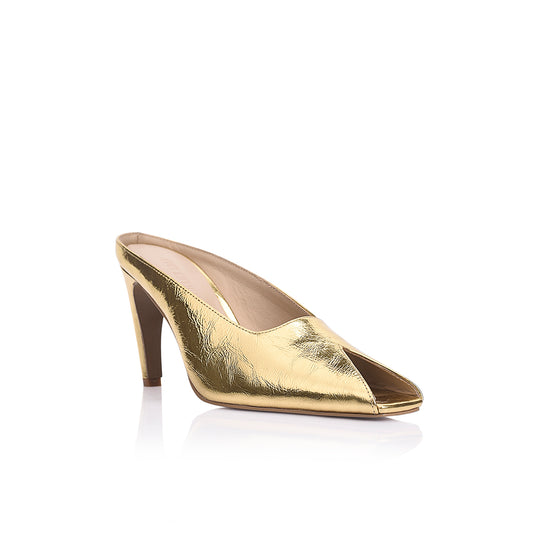 Bette Pump Gold Leather - Lana Wilkinson