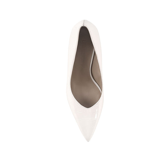 Molly Pump White Patent Leather - Lana Wilkinson