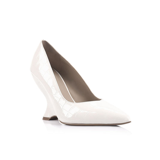 Molly Pump White Patent Leather - Lana Wilkinson