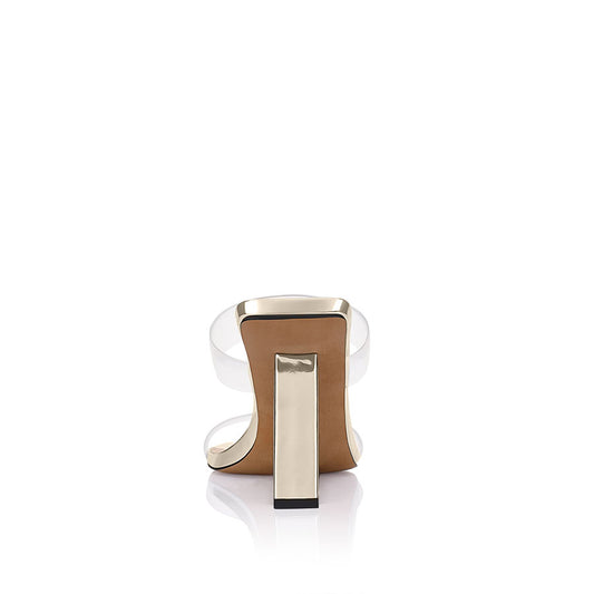 Brooke Wedge Gold Metallic Patent Leather - Lana Wilkinson