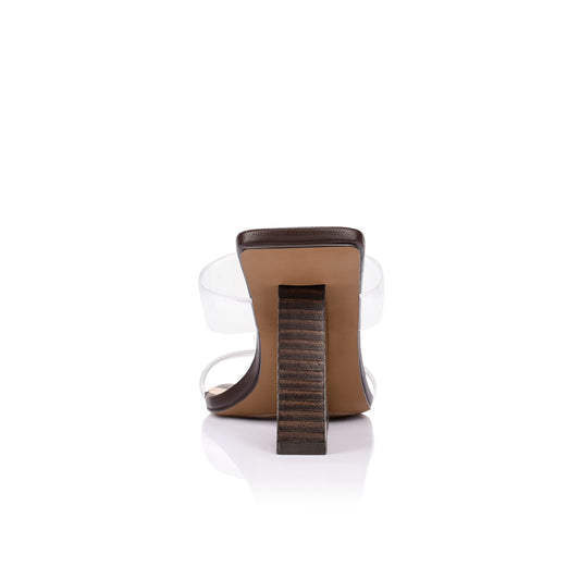 Brooke Wedge Brown Leather - Lana Wilkinson