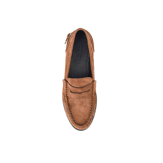 Spencer Loafer Brown Suede Leather - Lana Wilkinson