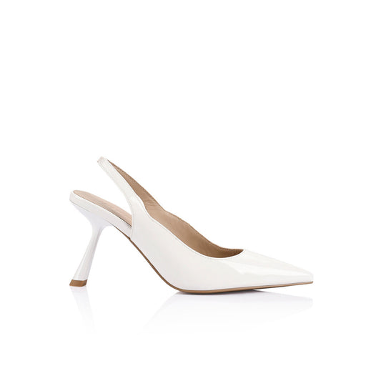 Celeste Pump White Patent Leather - Lana Wilkinson