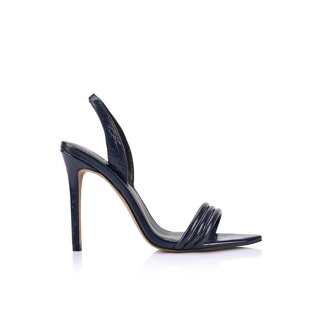 Camille Sandal Midnight Leather - Lana Wilkinson