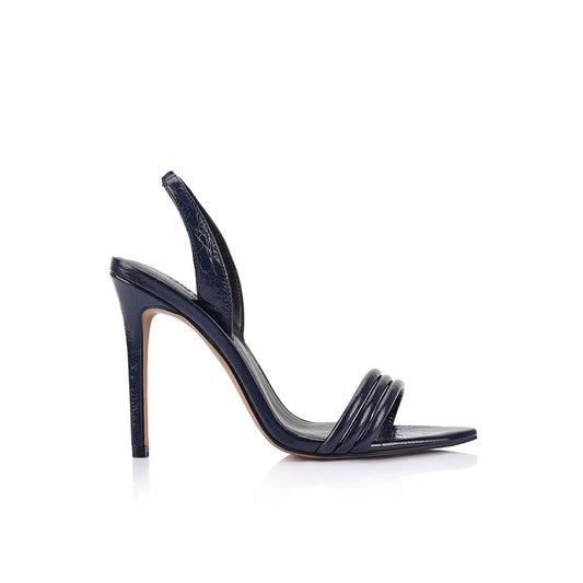 Camille Sandal Midnight Leather - Lana Wilkinson