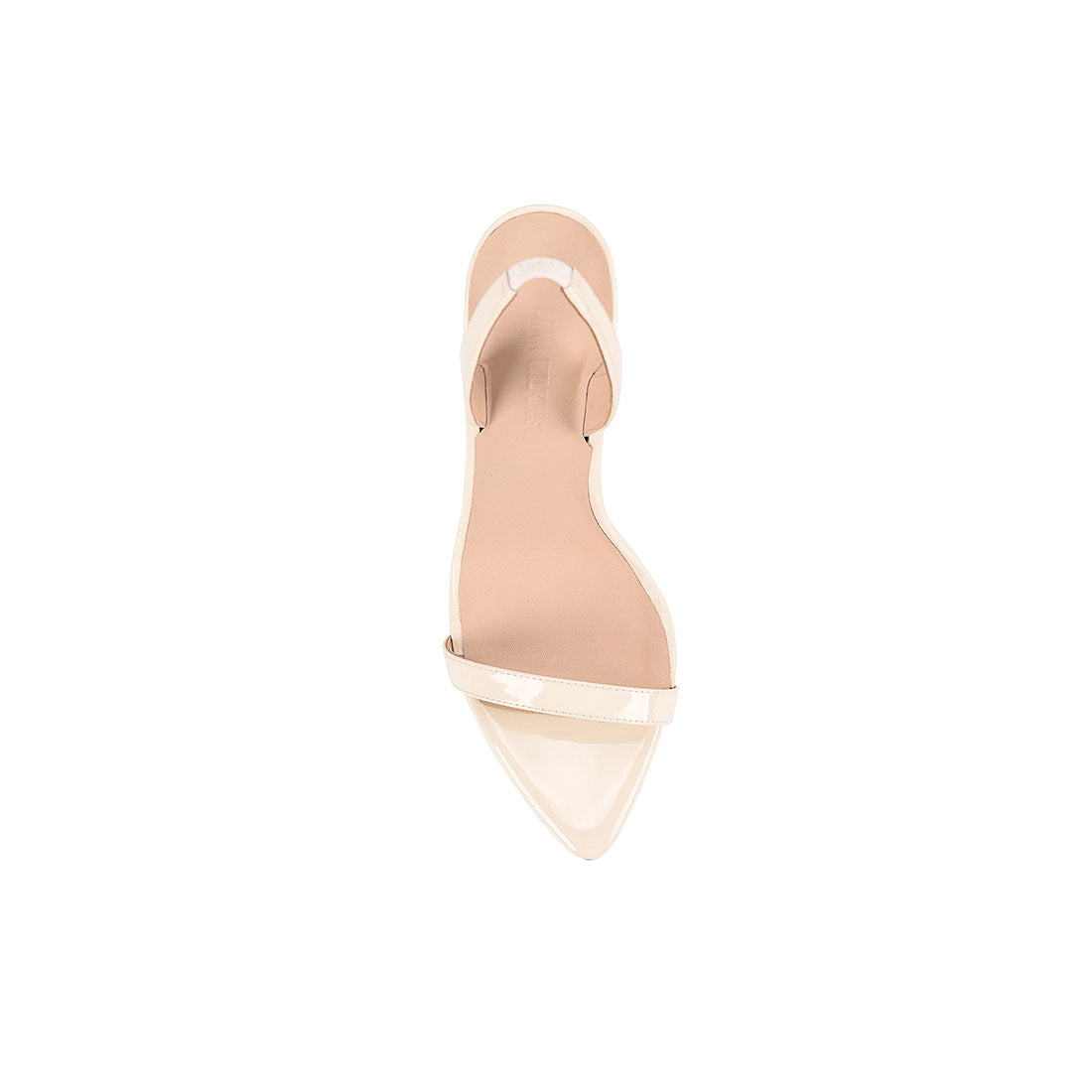 Cassie Sandal Cream Patent Leather - Lana Wilkinson