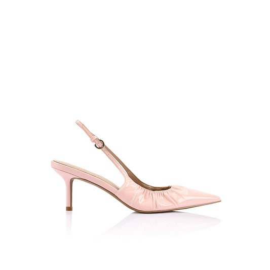 Charlotte Pump Blush Pink Patent Leather - Lana Wilkinson