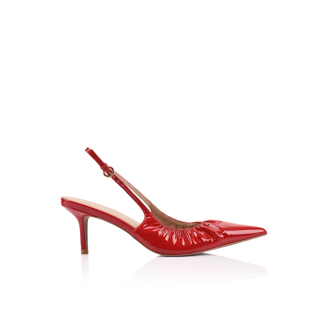 Charlotte Pump Red Patent Leather - Lana Wilkinson