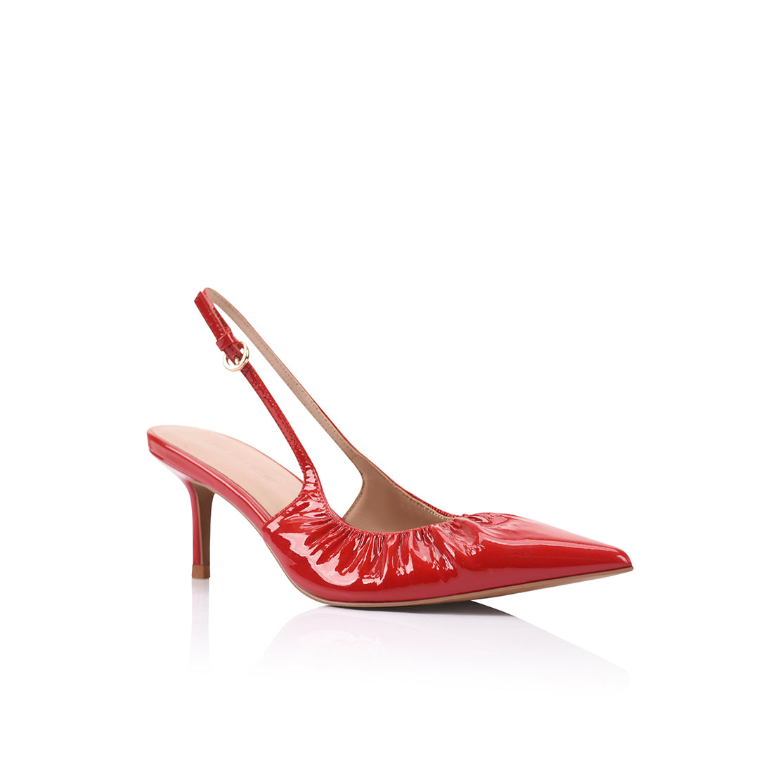 Charlotte Pump Red Patent Leather - Lana Wilkinson