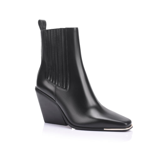 Cyrus Boot Black Leather - Lana Wilkinson