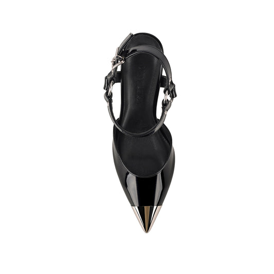Dominique Pump Black Patent Leather - Lana Wilkinson Official