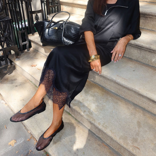 Jo Flat Black Mesh - Lana Wilkinson
