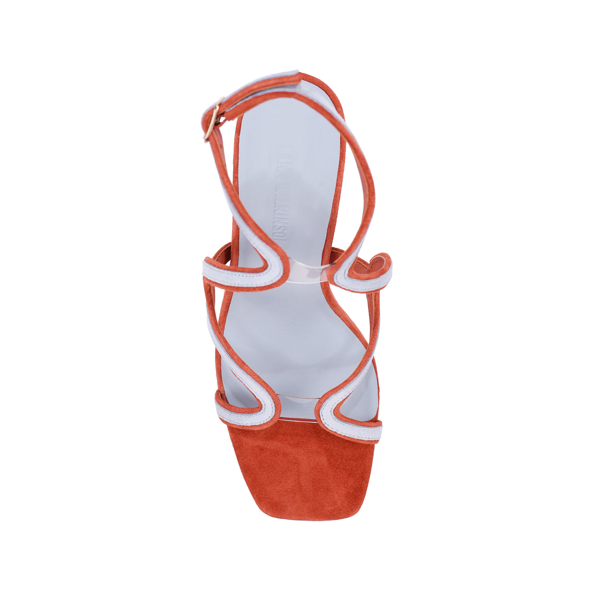 Jordan Sandal Clay & Blue Leather - Lana Wilkinson