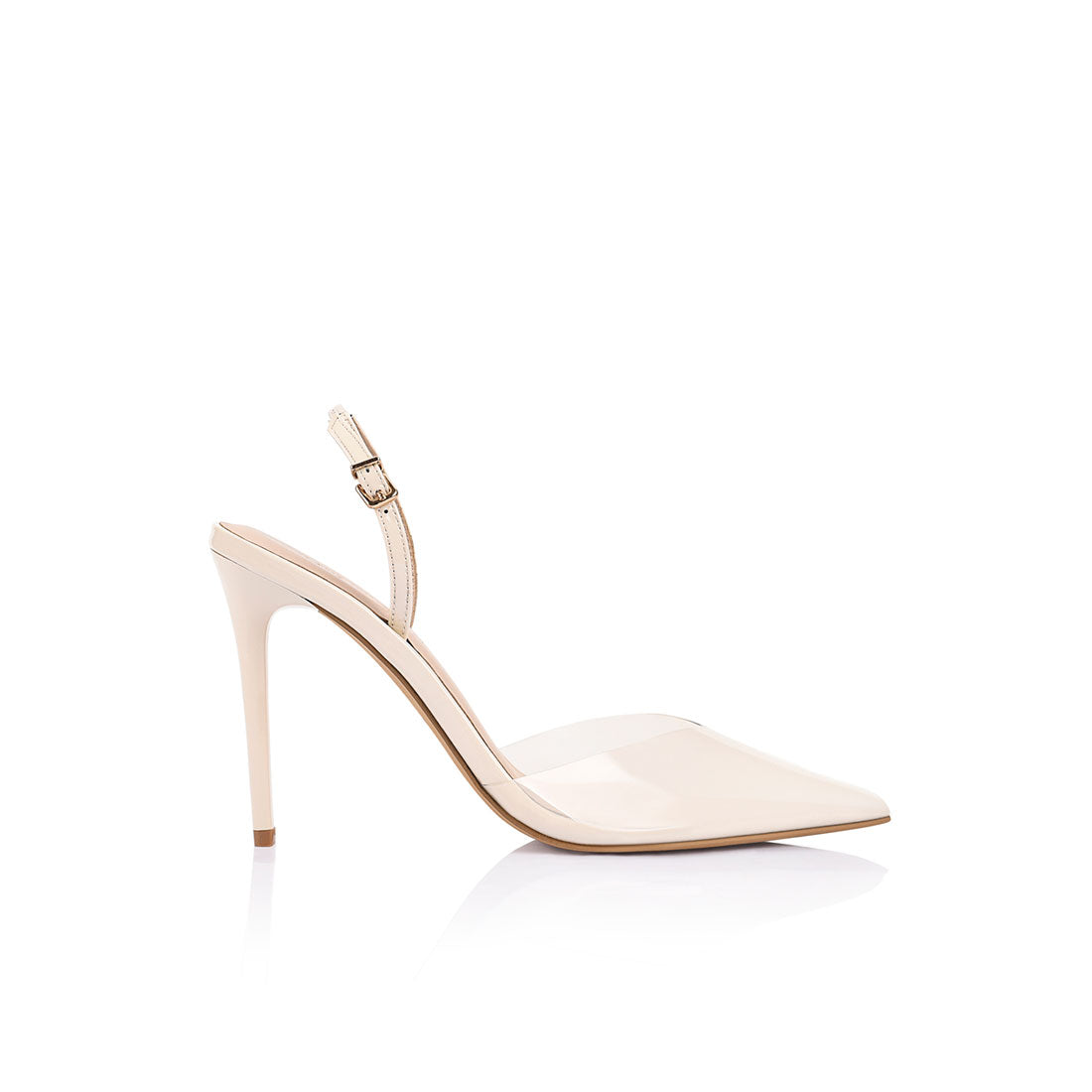 Kristen Pump Vinylite & Ivory Patent Leather