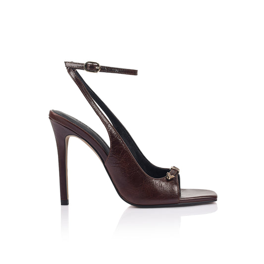 Goldie Sandal Brown Leather - Lana Wilkinson