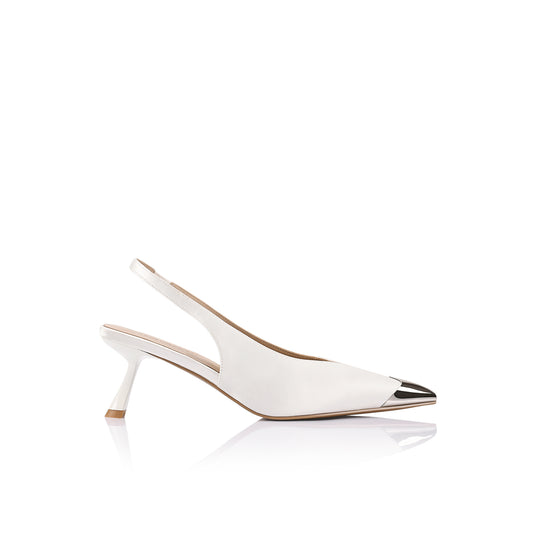 Celine Pump White Patent Leather - Lana Wilkinson
