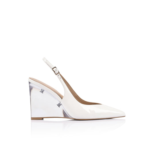 Octavia White Patent Leather - Lana Wilkinson