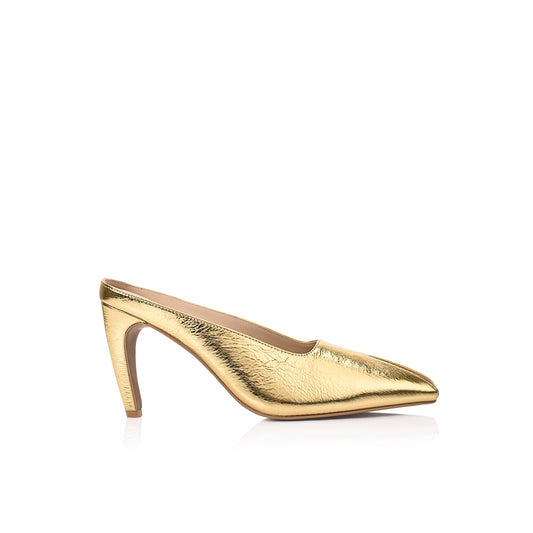 Bette Pump Gold Leather - Lana Wilkinson