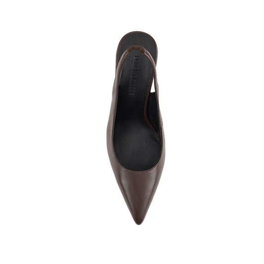 Celeste Pump Espresso Leather - Lana Wilkinson
