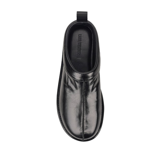Lola Platform Black Patina Leather - Lana Wilkinson